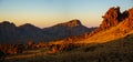 Rocks on the Teide volcano in the light of the rising sun Royalty Free Stock Photo