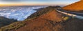 Rocks on the Teide volcano in the light of the rising sun Royalty Free Stock Photo