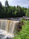 Rocks Trees River rapids falls waterfall white river Tahquamenon Falls State Park