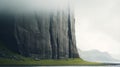 Surreal Cliffs: Moody And Atmospheric Rock Formations