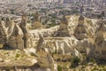 Rocks valley in Cappadocia