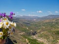 Rocks and valley view Turkey, Malatya Royalty Free Stock Photo