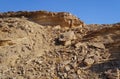 Rocks view in Arava desert Royalty Free Stock Photo