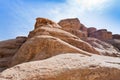 Rocks in Wadi Rum desert Royalty Free Stock Photo