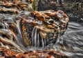 Rocks with washing water at Nightcliff, Northern Territory, Australia Royalty Free Stock Photo