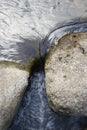 Rocks in water. Royalty Free Stock Photo