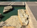 Rocks and water landscapes deign in a park