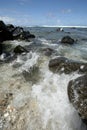 Rocks on water's edge Royalty Free Stock Photo