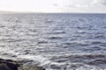 Rocks water waves seafoam blue landscape Ireland Northern Ireland limavady Royalty Free Stock Photo
