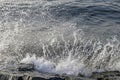 Rocks and wave at the sea side Royalty Free Stock Photo