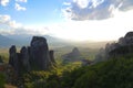 The rocks on which there are monasteries of Meteora Royalty Free Stock Photo