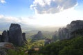 The rocks on which there are monasteries of Meteora Royalty Free Stock Photo