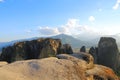 The rocks on which there are monasteries of Meteora Royalty Free Stock Photo