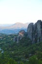 The rocks on which there are monasteries of Meteora Royalty Free Stock Photo