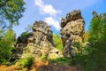 Rocks in Zittau Mountains Royalty Free Stock Photo