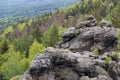 Rocks in Zittauer moutain Royalty Free Stock Photo