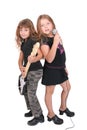 Rockstar children Royalty Free Stock Photo