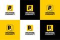 ROCKSTAR community logo design. for your businness, print and logotype. vector icon letter r