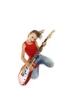Rockstar kid with a guitar