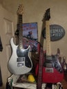 Rockstar wall dueling guitars