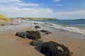 Rocky Aberdaron Beach and headland across the bay