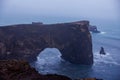 Rocky arch gate on nordic peninsula