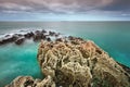 Rocky Atlantic coast in Fanore Royalty Free Stock Photo