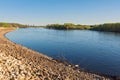 Rocky banks and islands of river through south saint paul