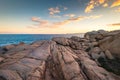 Rocky Bay coastline at sunset, Port Elliot Royalty Free Stock Photo