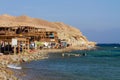 The rocky beach at the Blue Hole, Dahab, Egypt