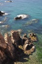 Rocky beach of Cala de Las Sirenas, Cabo de Gata, Andalusia, Spain