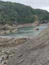 rocky beach in devon