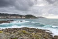 Rocky beach in the Galician littoral