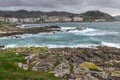 Rocky beach in the Galician littoral