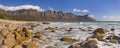 Rocky beach at Kogel Bay in South Africa Royalty Free Stock Photo