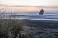 Sunset in gold beach, Oregon. Royalty Free Stock Photo