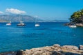 Rocky beach at Lokrum island near Dubrovnik, Croatia Royalty Free Stock Photo
