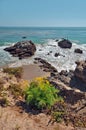 Rocky Beach in Malibu California Royalty Free Stock Photo