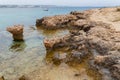 Rocky beach of Mediterranean Sea Royalty Free Stock Photo
