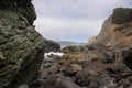 Rocky beach outside San Francisco