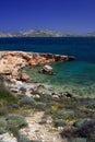 Rocky beach - Paros, Greece Royalty Free Stock Photo