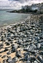 Rocky beach in Saint Ives, Cornwall, England Royalty Free Stock Photo