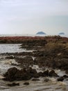 rocky beach scene in pulau sayak