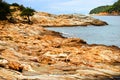 Rocky beach in Thassos island, Greece