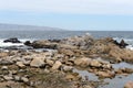 Rocky beach in Vina del Mar.