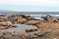 Rocky beach in Vina del Mar.