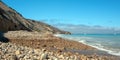 Rocky beach at Yellowbanks bay on Santa Cruz Island in the Channel Islands National Park California United States Royalty Free Stock Photo