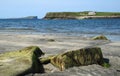 Staffin Beach with Farmhouse in Background Royalty Free Stock Photo