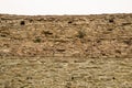 Rocky brick wall. stone wall background. abstract grunge texture. old brown masonry Royalty Free Stock Photo