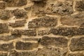 Rocky brick wall. stone wall background. abstract grunge texture. old brown masonry Royalty Free Stock Photo